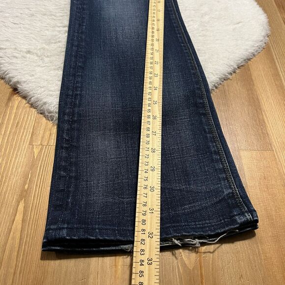 Cult of Individuality Womens Bohemi Boot Cut Distressd Denim Jeans Lo Rise Sz 27 - Picture 12 of 12